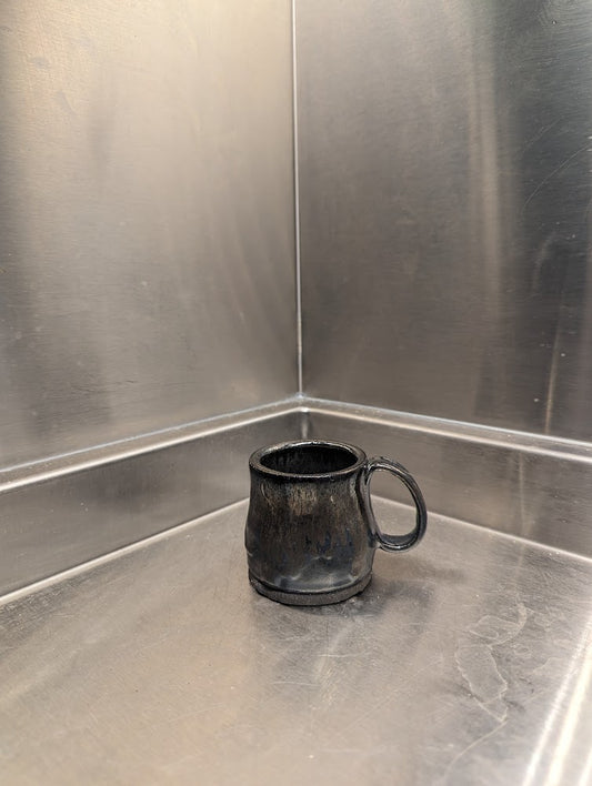 Mug, black with metallic, 2.4 oz (4043)